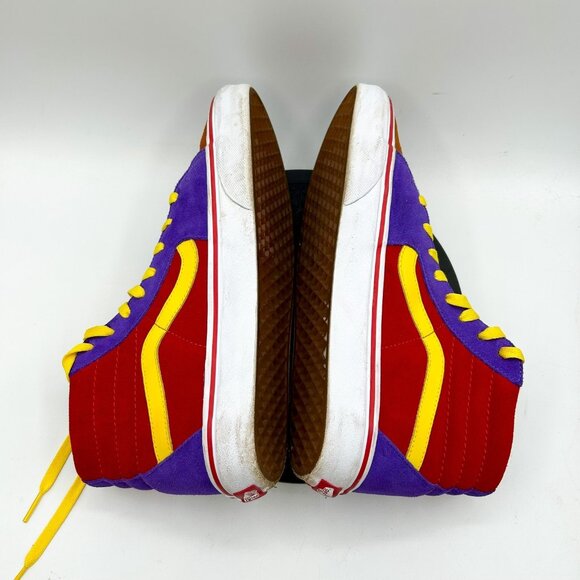 Vans Sk8-Hi Pro Sunshine Multi/True white Suede Skate Shoes Mens 9 womens 10.5 - Picture 5 of 10